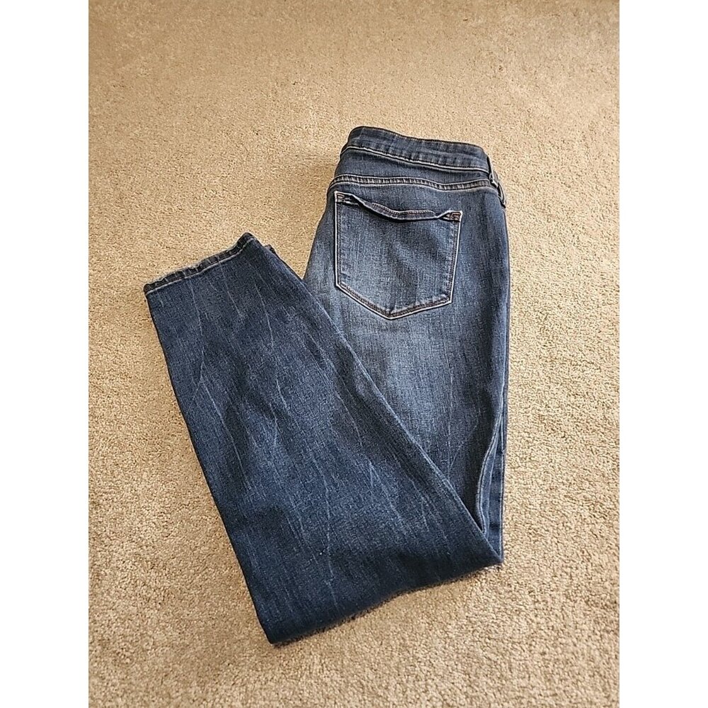 Old Navy Pop Icon Mid Rise Skinny Jeans-Lite Dark Wash/Sz 12 (34X27) SEE PHOTOS
